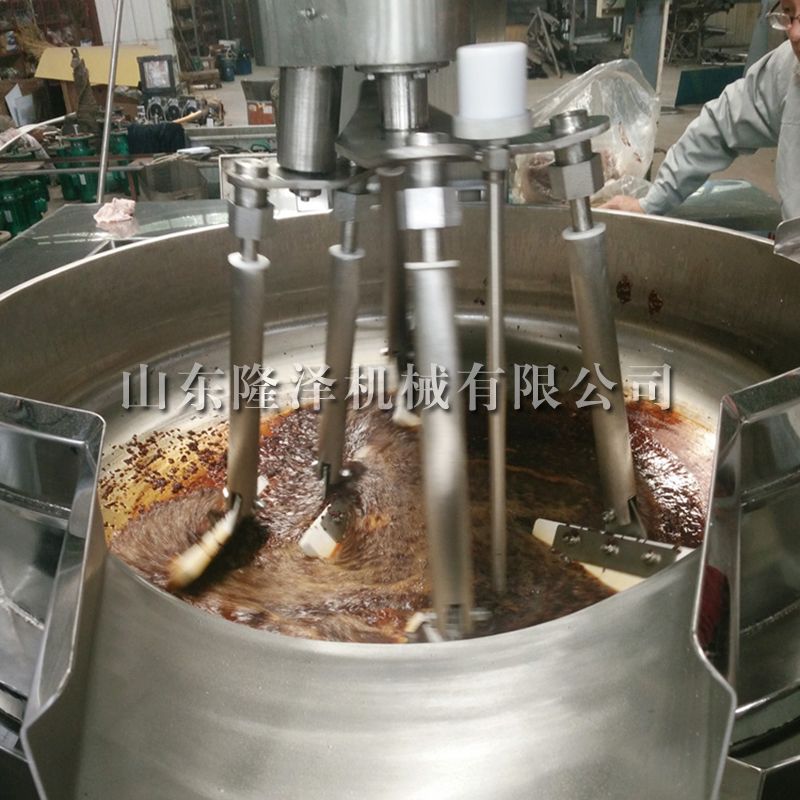 大型火锅底料炒料机器厂家 LZ-600不锈钢炒酱机器设备价格 