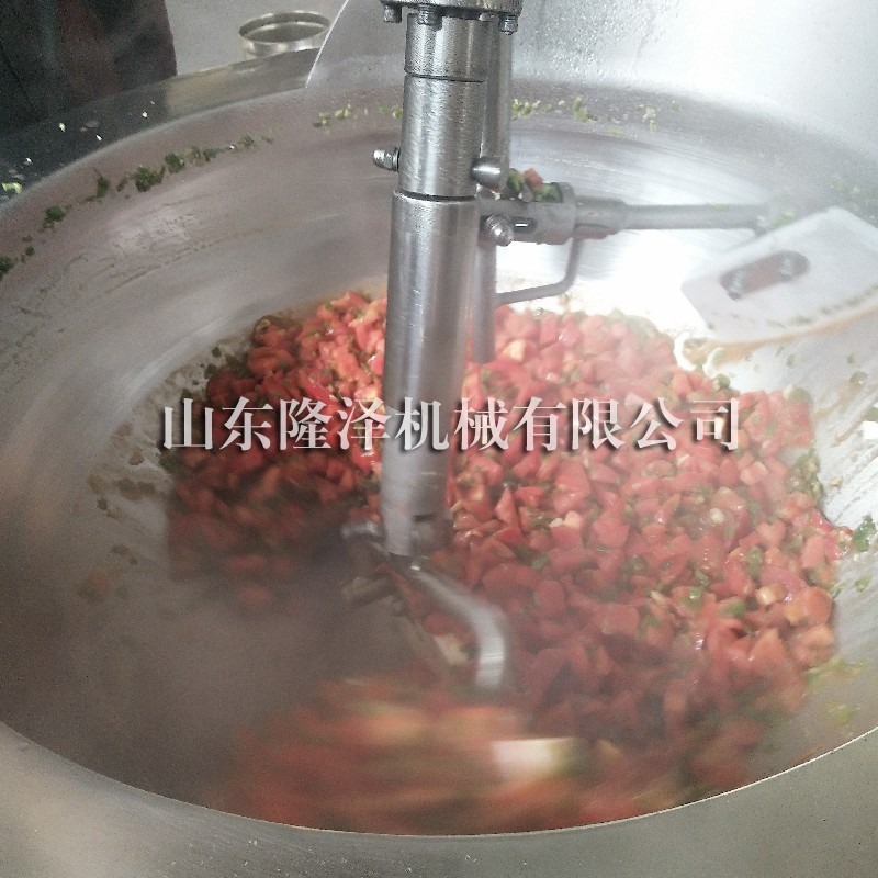 大型炒火锅底料机 工厂用多爪香菇牛肉酱炒锅 香菇酱炒锅